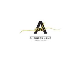 minimalistische ank luxe handtekening logo brief vector kunst