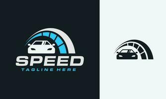 snelheidsmeter auto logo vector