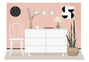 Vector moderne interieur illustratie