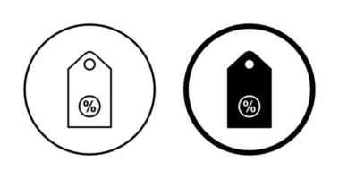 uniek korting label ii vector icoon