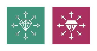 diamant vector pictogram