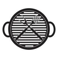 BBQ-pictogram met grillgereedschap