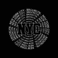 nieuw york stad, wijnoogst ontwerp. grunge achtergrond. typografie, t-shirt grafiek, afdrukken, poster, banier, folder, ansichtkaart vector