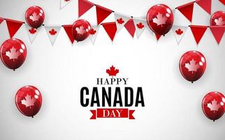 happy canada day achtergrond wenskaart vector