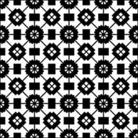 vector monochroom patroon, zwart en wit herhaling ornament textuur. abstract meetkundig ontwerp element