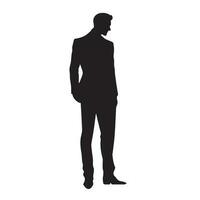 bedrijf Mens vector silhouet illustratie