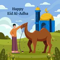 eid al adha-viering vector