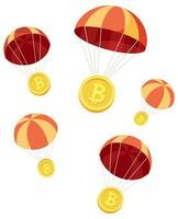 crypto airdrop Aan wit vector