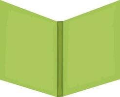 icoon van boek in groen kleur. vector