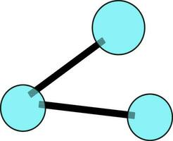 blauw netwerken verbinding Aan wit achtergrond. vector