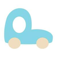blauw auto speelgoed- baby illustratie vector