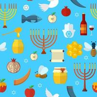 Rosj hashanah, shana tova naadloze patroon vectorillustratie. vector