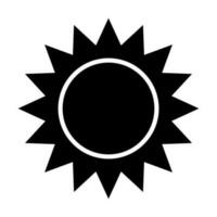 zon vector glyph icoon voor persoonlijk en reclame gebruiken.