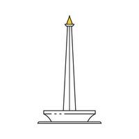 monas monument icoon vector