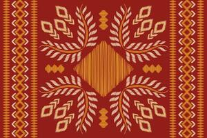 etnisch ikat kleding stof patroon meetkundig stijl.afrikaans ikat borduurwerk etnisch oosters patroon motieven rood achtergrond. abstract,vector,illustratie.textuur,kleding,kras,decoratie,tapijt,zijde. vector