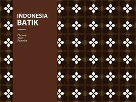 batik patroon naadloos Indonesië element onafhankelijkheid dag nationaal tekening wijnoogst mode vector