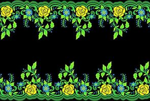 botanisch bloemen naadloos. achtergrond naadloos patroon meetkundig etnisch patroon ontwerp voor achtergrond, tapijt, behang, kleding, inpakken, batik, kleding stof, het drukken textiel illustratie. vector