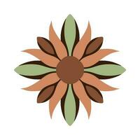 bloemen natuur logo symbool en pictogrammen kleurrijk vector