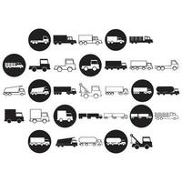 vrachtwagen pictogram vector