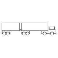 vrachtwagen pictogram vector