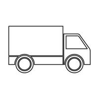 vrachtwagen pictogram vector