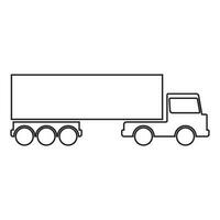 vrachtwagen pictogram vector