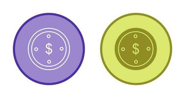 dollar munt vector pictogram