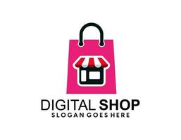 online winkel logo ontwerpen sjabloon, telefoon winkel logo symbool icoon, logo sjabloon icoon vector