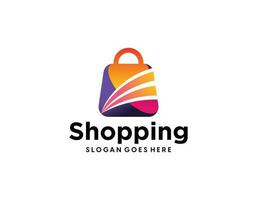 boodschappen doen kar logo, elektronisch handel, winkel logo vector inspiratie