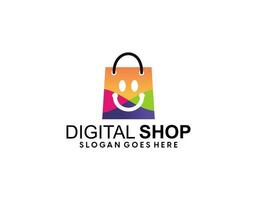 online winkel logo ontwerpen sjabloon, telefoon winkel logo symbool icoon, logo sjabloon icoon vector