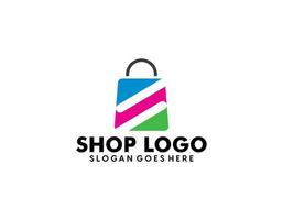 e handel logo ontwerp vector. online winkel logo ontwerp idee vector