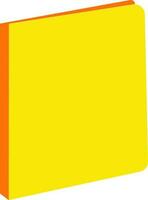 geel en oranje het dossier Aan wit achtergrond. vector