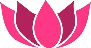 lotus bloem ontwerp in roze en Purper kleur. vector