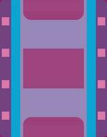 film strip in roze en blauw kleur. vector