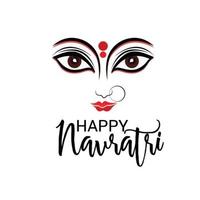 vectorillustratie van een achtergrond voor gelukkige navratri-viering vector