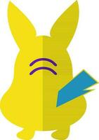 pikachu met cursor icoon. vector