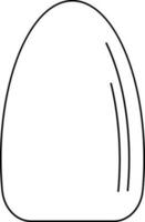 illustratie van menselijk tong icoon in beroerte voor menselijk lichaam. vector