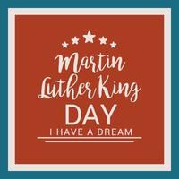 vectorillustratie van een achtergrond voor de dag van martin luther king vector