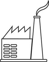 vector teken of symbool van industrieel verwerken fabriek.