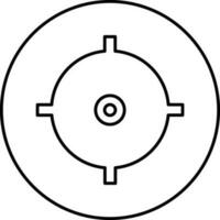 vier manier richting in de omgeving van een cirkel icoon, plaats vinder. vector