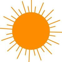 vector teken of symbool van zon.