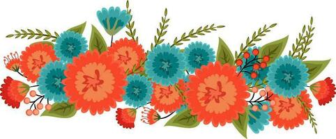 bloemen ontwerp bloem met bladeren. vector