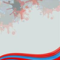 abstract achtergrond met rood en blauw plons. vector