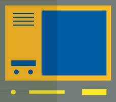 terminal icoon voor luchtvaart kaartjes in kleurrijk vlak stijl. vector