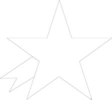 lijn kunst illustratie van een ster. vector