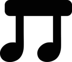 silhouet van geïsoleerd muziek- Opmerking. vector
