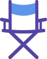 regisseur stoel icoon voor zittend in geïsoleerd. vector