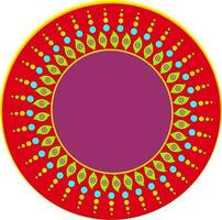 circulaire ontwerp patroon van rangoli. vector