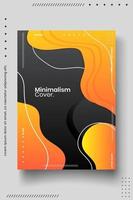 cover ontwerpsjabloon ingesteld met abstracte lijnen moderne verschillende kleurverloopstijl op achtergrond vector