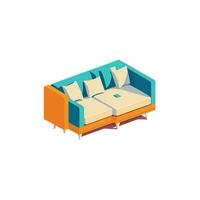 modern sofa vector